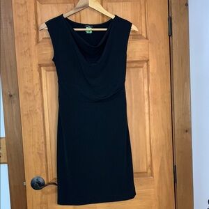 Ann Taylor Classic Black Cowl Neck Dress